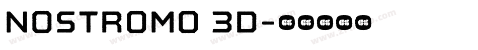 Nostromo 3D字体转换